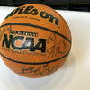 2007-08 NCAA Champions Kansas Jayhawks Team Signed Game Basketball PSA DNA COA