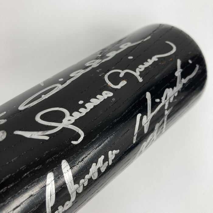 2009 New York Yankees World Series Champs Team Signed Bat #5/50 Beckett COA