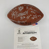 1968 New York Jets Super Bowl Champs Team Signed Wilson Football Beckett COA
