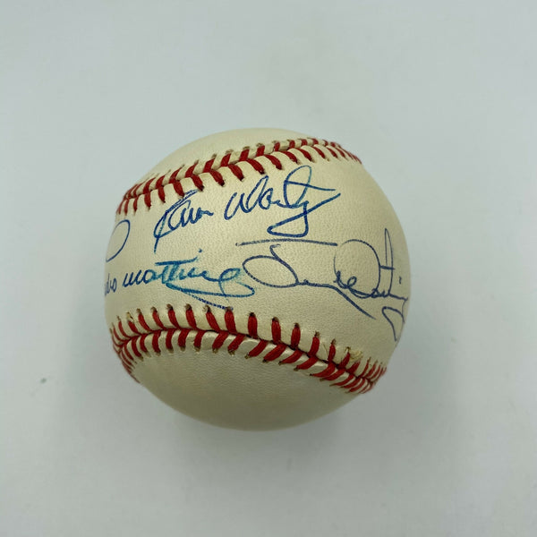 Pedro Martinez Ramon Martinez Jesus Martinez 3 Brothers Signed Baseball JSA COA