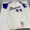 Hank Aaron 755 Home Runs Signed Authentic 1974 Atlanta Braves Jersey JSA COA