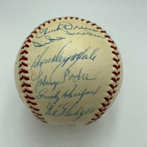 1959 Los Angeles Dodgers World Series Champs Team Signed Baseball Koufax Beckett