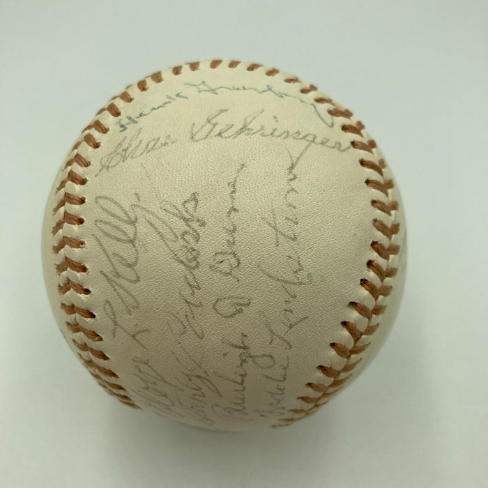 Mickey Mantle 1974 Hall Of Fame Induction Multi Signed Baseball JSA COA
