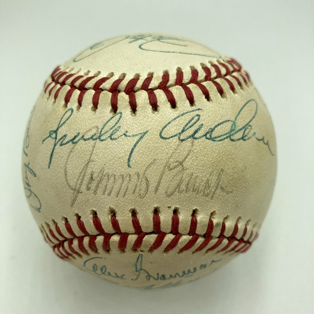 1978 Cincinnati Reds Team Signed Official National League Baseball JSA COA