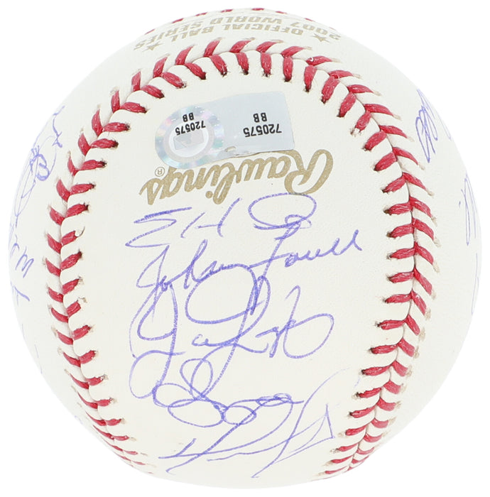 2007 Boston Red Sox World Series Champs Team Signed W.S. Baseball Steiner COA