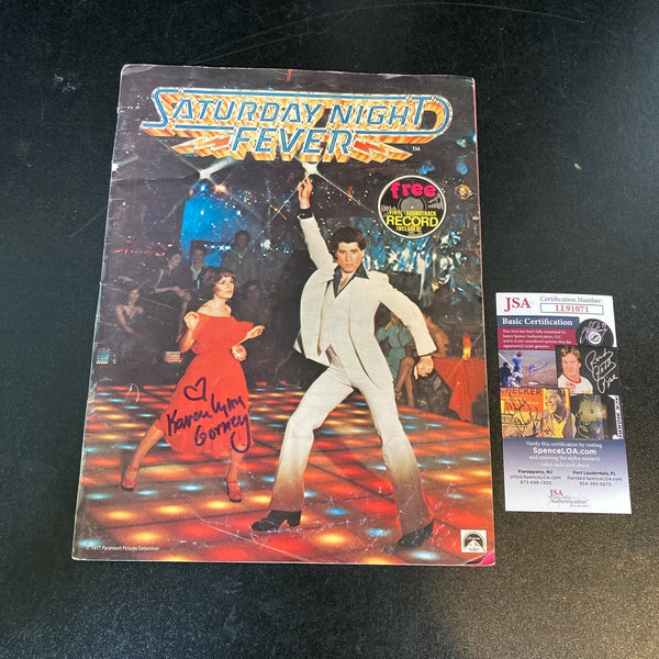 Karen Lynn Gorney & Sam Coppola Signed Saturday Night Fever Magazine JSA COA