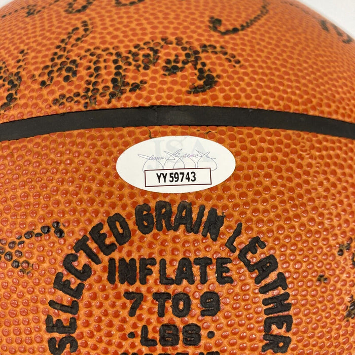 Pete Maravich Pistol Pete 1974-75 New Orleans Jazz Team Signed Basketball JSA