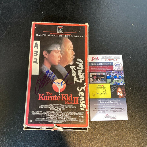 Ralph Macchio & Martin Kove Signed Karate Kid VHS Movie With JSA COA