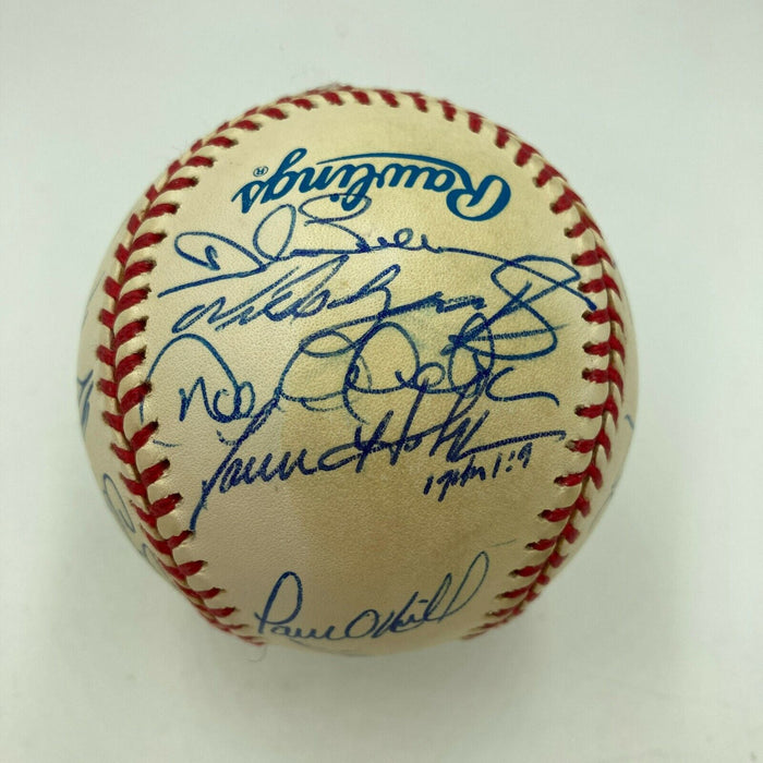 1998 New York Yankees World Series Champs Team Signed Baseball Derek Jeter PSA