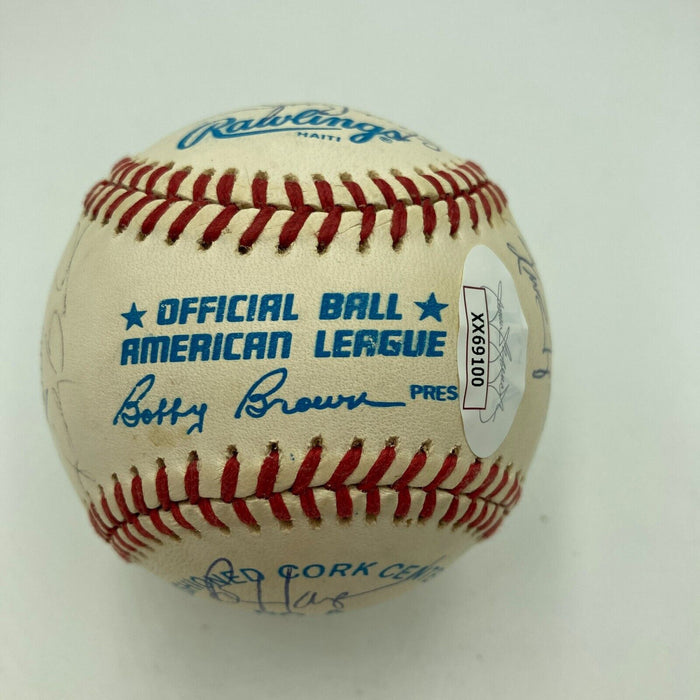 1991 Minnesota Twins World Series Champs Team Signed Baseball JSA COA