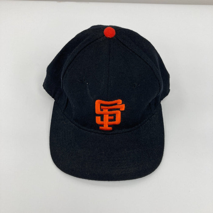 Willie Mays Signed Vintage San Francisco Giants Baseball Hat Beckett COA