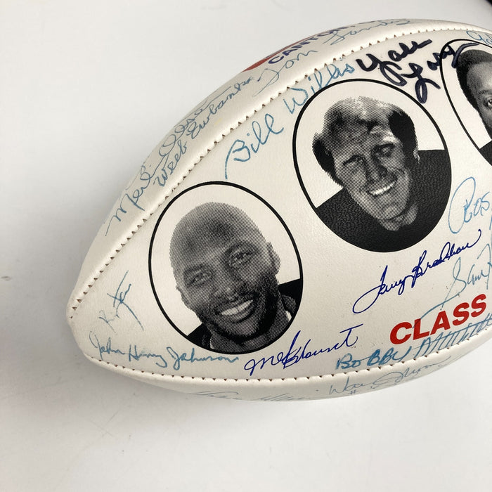 1989 HOF Induction Signed Football 45 Sigs Johnny Unitas Bart Starr Landry JSA