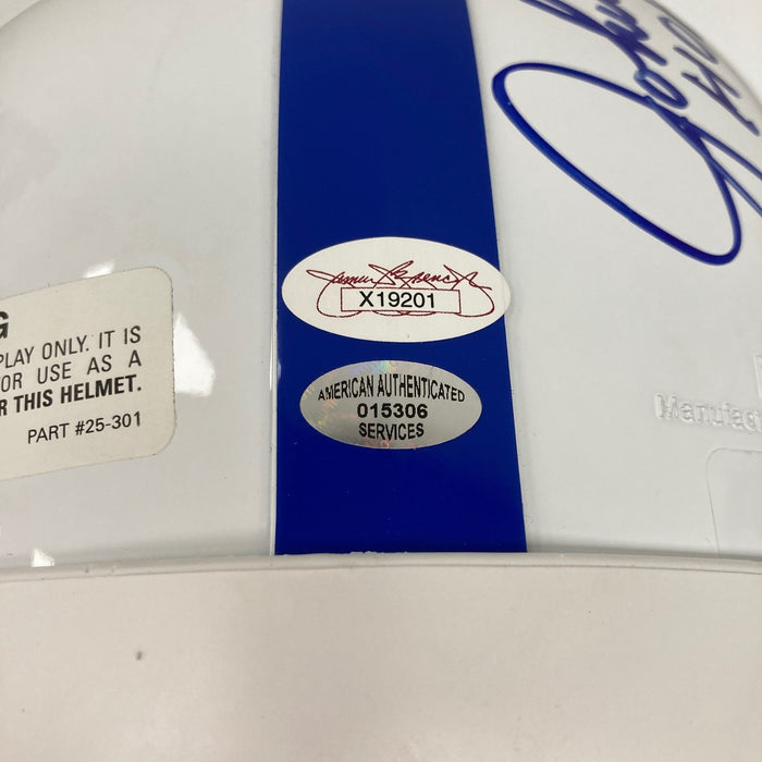 Johnny Unitas Colts Legends Signed Full Size Authentic Riddell Helmet JSA COA