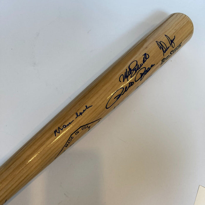 Mint All Century Team Signed Bat 10 Sigs With Willie Mays & Hank Aaron JSA COA