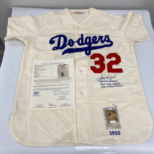 Sandy Koufax First Game 6-24-1955, World Series Champs Signed Dodgers Jersey JSA
