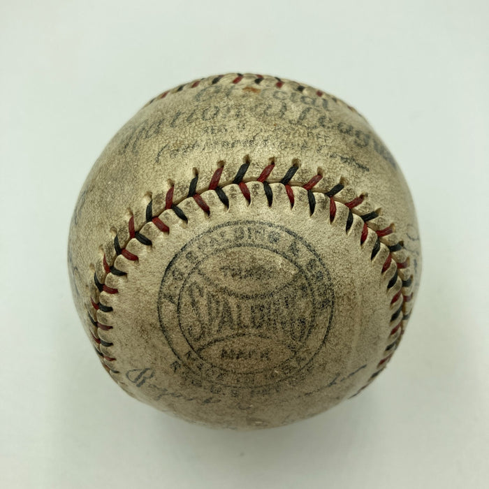 Roger Bresnahan & Mel Ott 1928 New York Giants Team Signed Baseball JSA COA