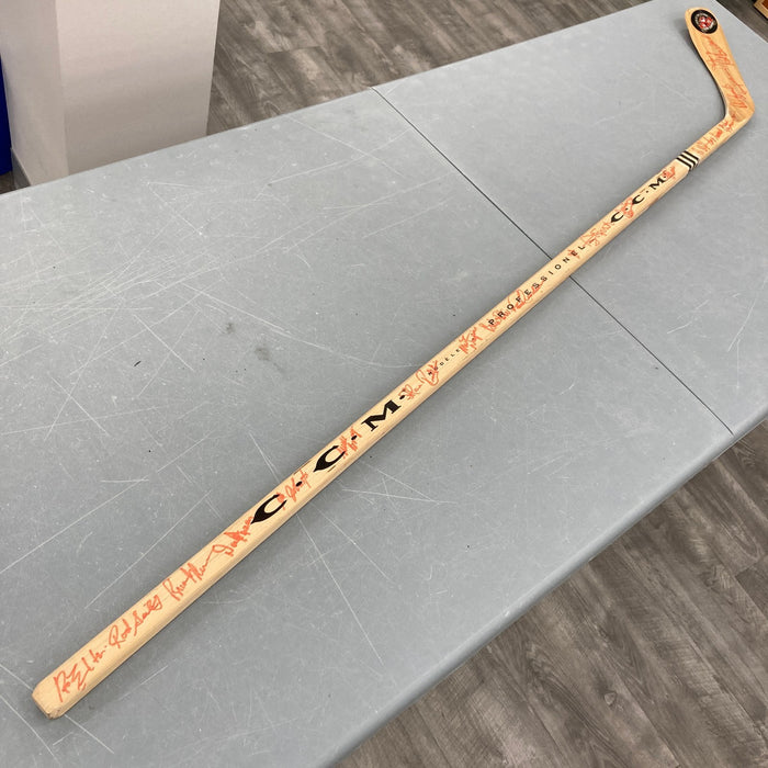 1972 Team Canada Summit Series Team Signed Hockey Stick Beckett COA 22 Sigs