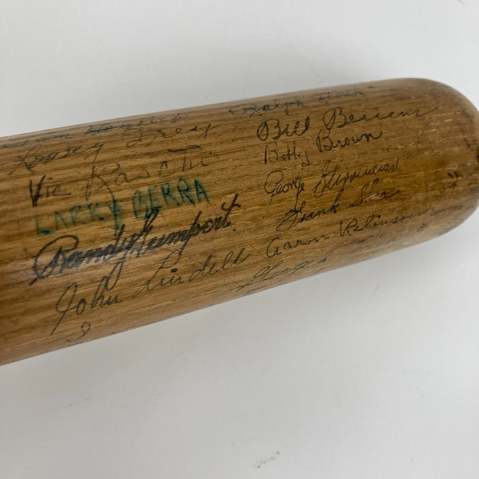 1947 New York Yankees World Series Champs Team Signed Baseball Bat PSA DNA