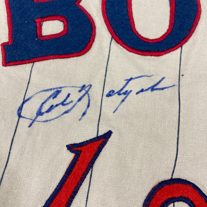 1967 Boston Red Sox AL Champs Team Signed Jersey Carl Yastrzemski 26 Sigs JSA