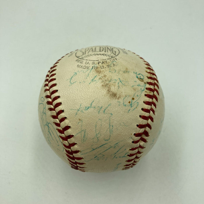 1960 Milwaukee Braves Team Signed Baseball Hank Aaron Eddie Mathews Warren Spahn