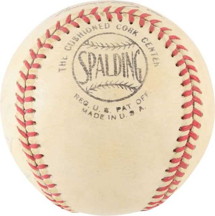 Gil Hodges Single Signed 1950's Official National League Baseball JSA COA