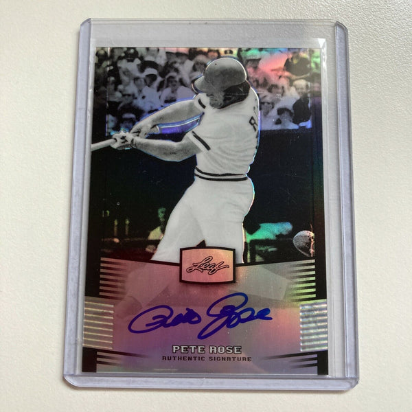 2012 Leaf Pete Rose #18/99 Auto Signed Autographed Baseball Card
