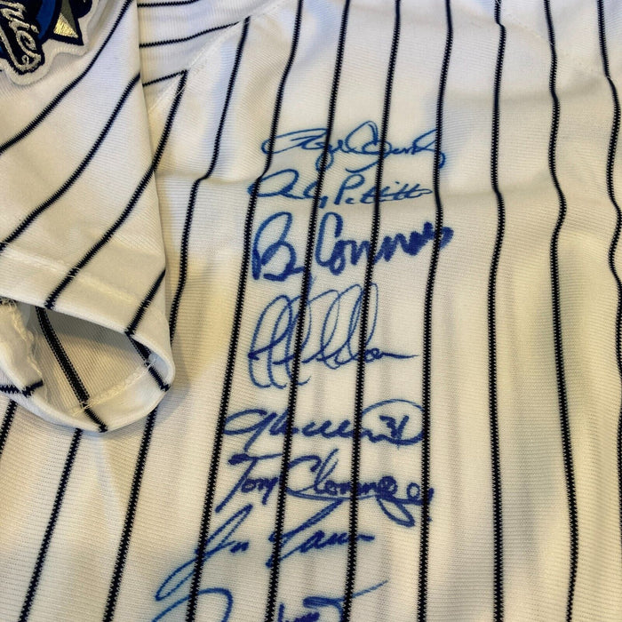 2000 New York Yankees World Series Champs Team Signed Jersey Derek Jeter JSA COA