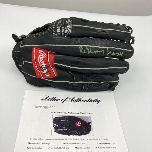Ken Griffey Jr. 1989 Rookie Game Used Rawlings Baseball Glove PSA DNA & JSA COA