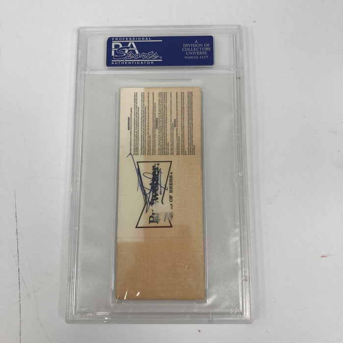 Rickey Henderson Signed Stolen Base Record Full Ticket Passes Ty Cobb PSA POP 1!