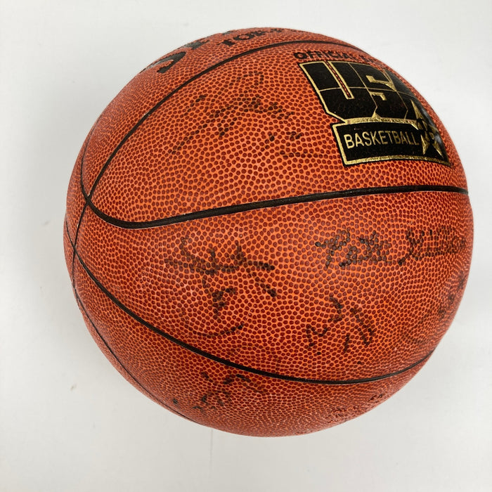 1994 Dream Team II Olympics Team USA Signed Spalding Basketball PSA DNA COA