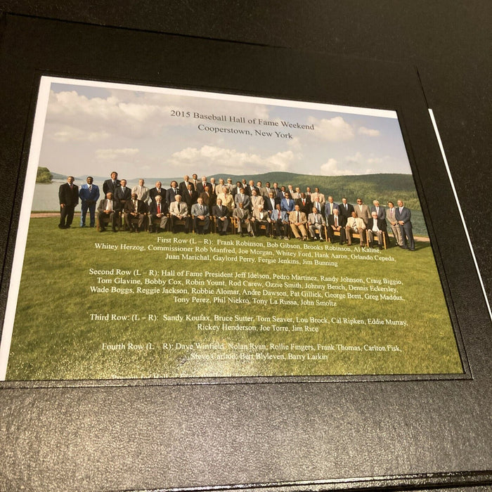 Al Kaline's Personal Hall Of Fame Weekend Players & Wives Photo Leather Folder