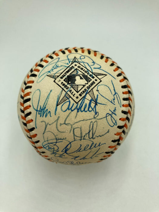 1993 All Star Game Team Signed Baseball 32 Sigs Barry Bonds Tony Gwynn JSA COA