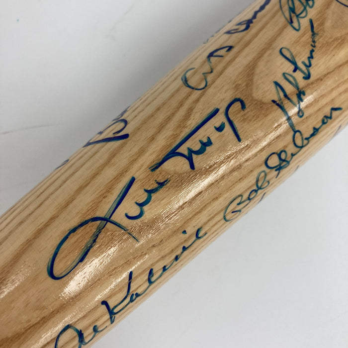 Beautiful Hall Of Fame Multi Signed Baseball Bat 41 Sigs Ted Williams Mays JSA