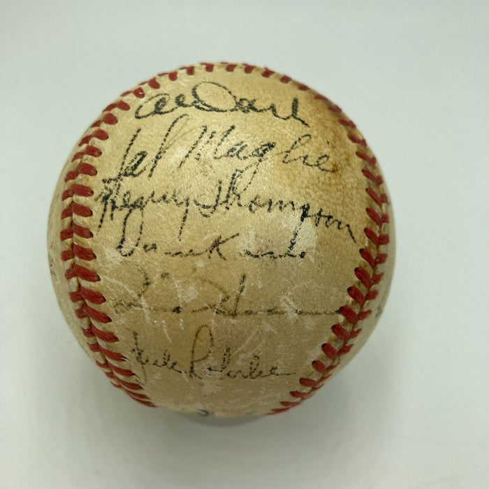 Willie Mays Rookie 1951 New York Giants Team Signed Baseball JSA COA