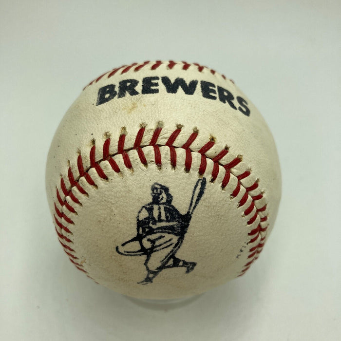 Hank Aaron Signed 1970's Brewers Baseball PSA DNA Certified