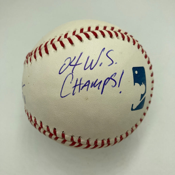 Bill Mueller 2004 World Series Champs Red Sox Signed MLB Baseball PSA DNA COA