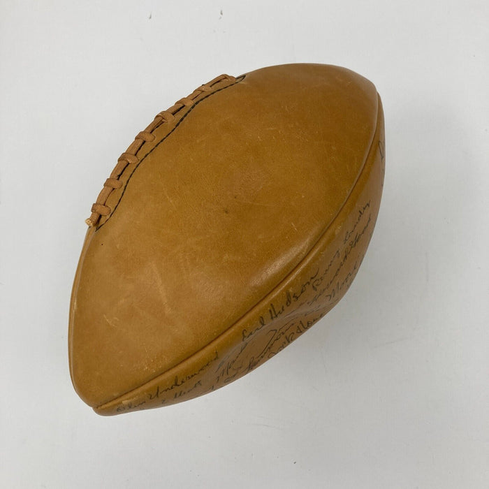 1974 Texas Longhorns Team Signed NCAA Football 25 Signatures Beckett COA