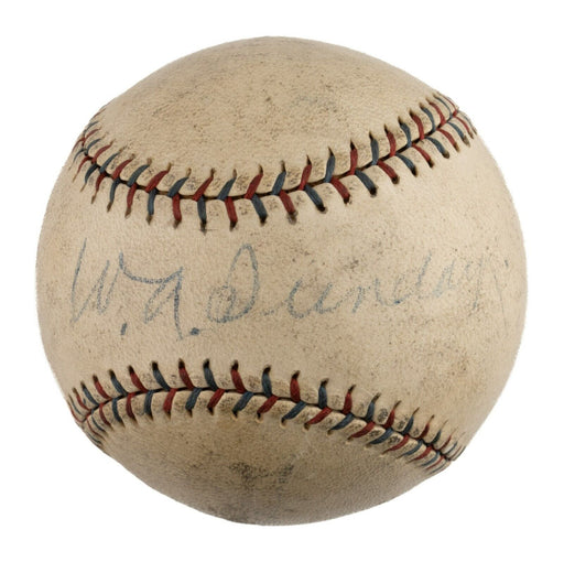 Rare Billy Sunday Single Signed 1925 American League Baseball Evangelist JSA COA