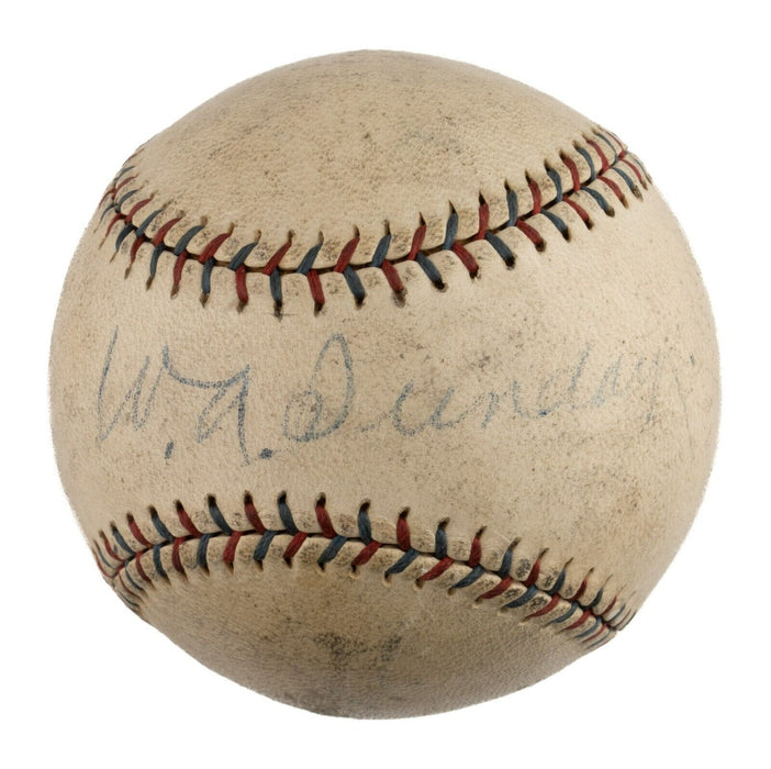 Rare Billy Sunday Single Signed 1925 American League Baseball Evangelist JSA COA