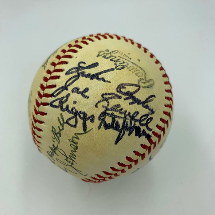 Freddie Lindstrom Earl Averill Joe Cronin Coveleski HOF Signed Baseball PSA DNA