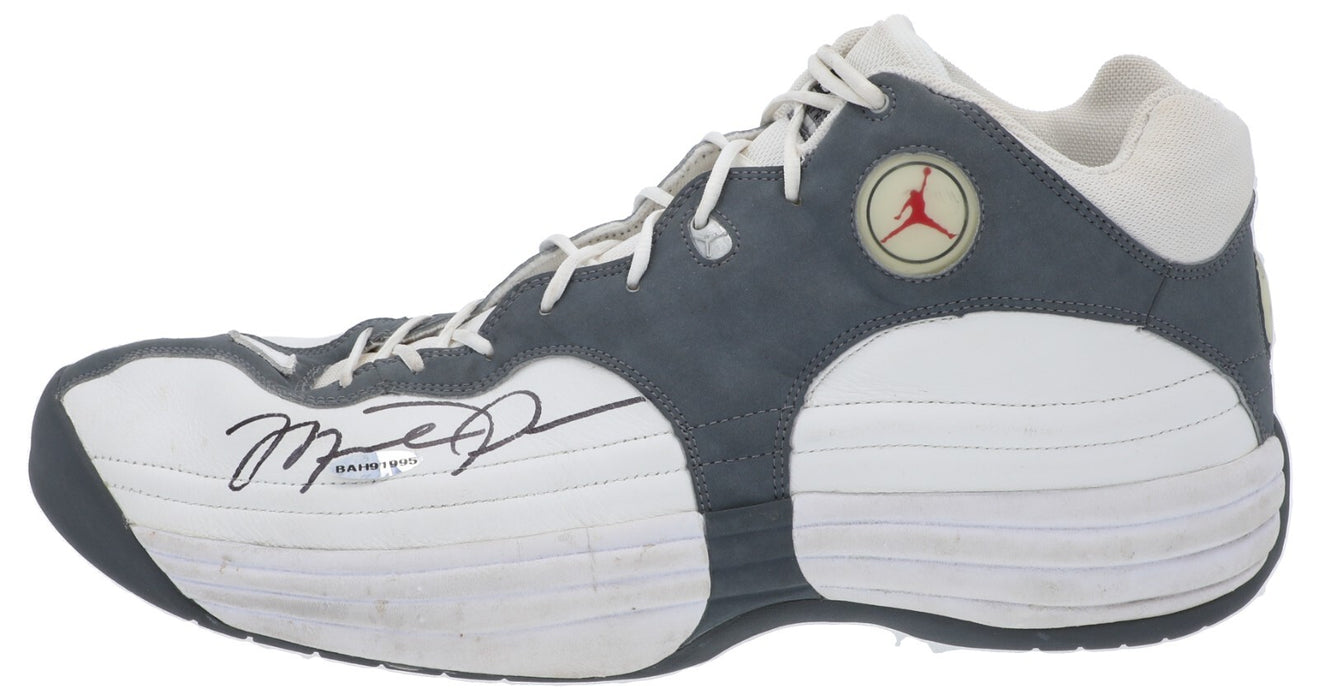 Michael Jordan Dual-Signed Nike Air Jordan Team 1 Sneakers UDA Upper Deck & PSA