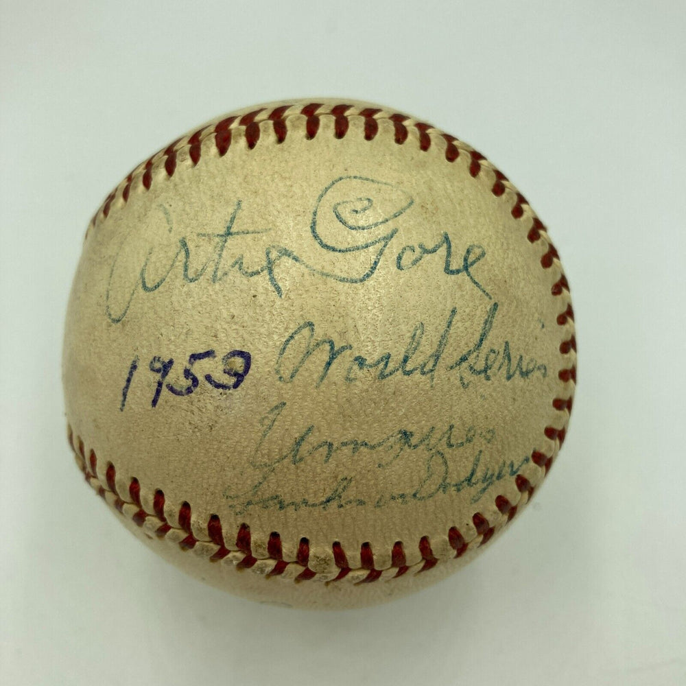 1953 World Series Signed Game Used Baseball Yankees VS. Dodgers MEARS COA