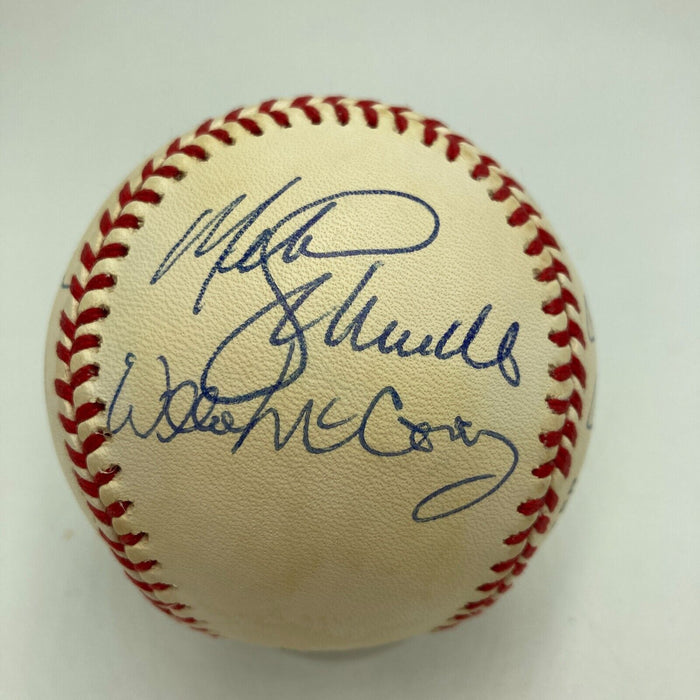 Mickey Mantle Willie Mays Aaron 500 Home Run Signed Baseball PSA DNA