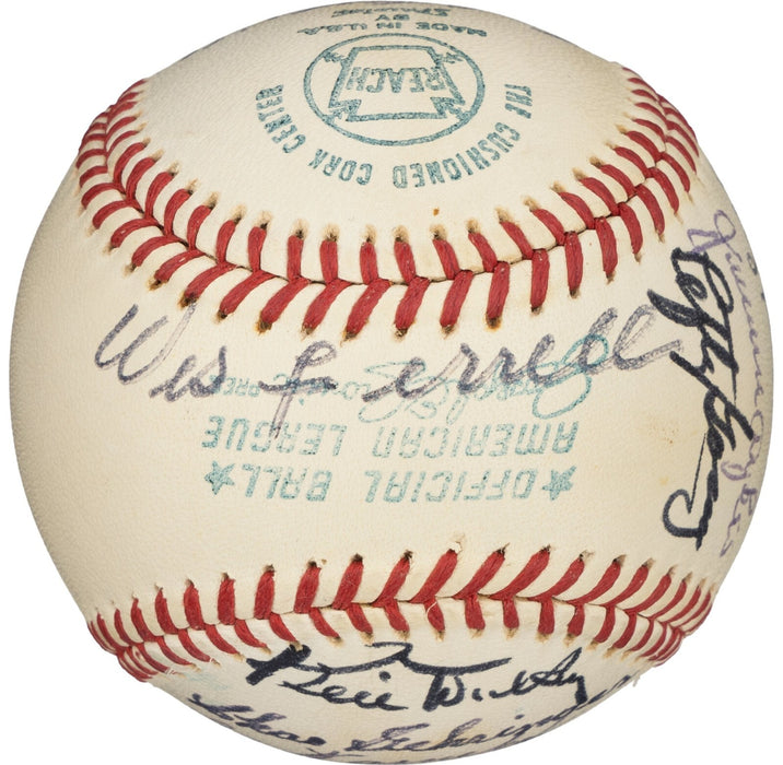 1934 All Star Game Team Signed American League Baseball Beckett COA