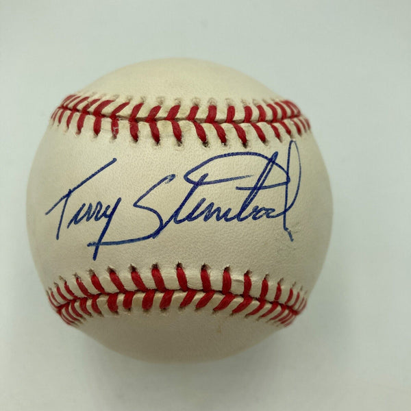 Terry Steinbach Signed Official Rawlings American League Baseball Auto