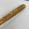 Beautiful Hall Of Fame Multi Signed Bat 34 Sigs Ted Williams Hank Aaron JSA COA
