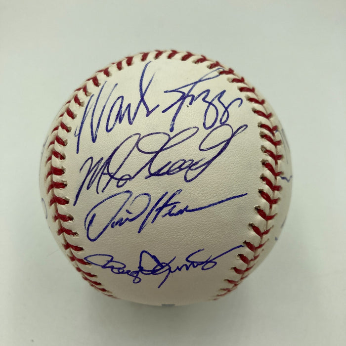1986 Boston Red Sox AL Champs Team Signed Major League Baseball JSA COA