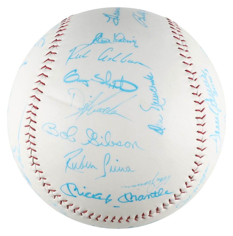 Mickey Mantle Ted Williams Sandy Koufax Hall Of Fame Signed Jumbo Baseball BAS