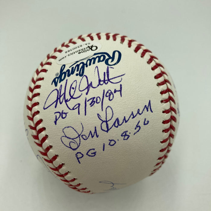 Sandy Koufax Perfect Game Pitchers Signed Baseball With Inscriptions JSA COA