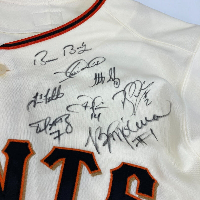 2008 San Francisco Giants Team Signed Majestic Jersey 25 Sigs JSA COA